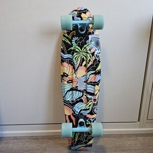 Hurley Pastel Tropical Graphic Skateboard (Penny Board Style)